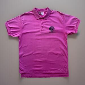 Vintage Nike Polo Shirt Large Pink 90s Boulder Boulder Memorial Day Run Colorado